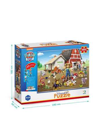 Віммельпазл Paw Patrol На фермі, 60 елементів Dodo (364689272)
