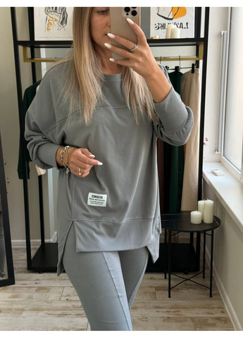 Костюм (світшот, леггінси), колір Сірий Fashion (361668048)