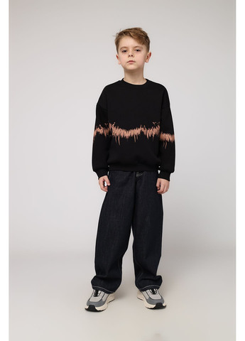 Yuki свитшот для мальчика цвет черный cb-00284526 черный футер