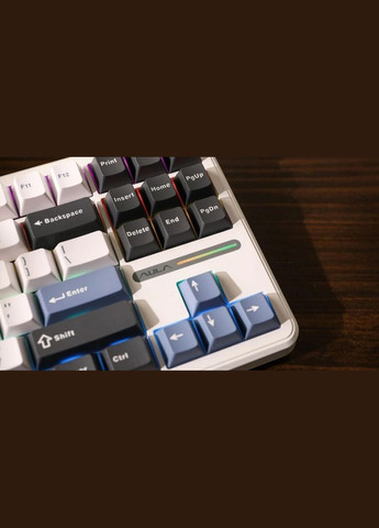 Клавиатура беспроводная 2.4G Bluetooth с RGB, игровая, Hot Swap, 3 режима подключения, White-Blue Aula F87 PRO (322238052)