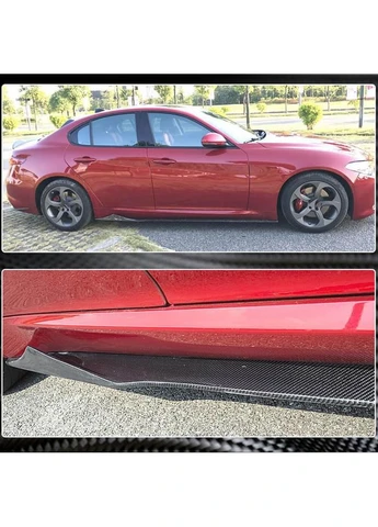 Боковые Пороги V3 (для Base/Sport, Карбон) для Romeo Giulia 2016-2022 гг Alfa (389259508)