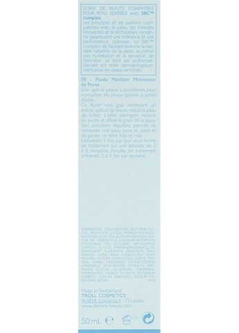 Интенсивное нормализующее средство Sebum Reducing & Pore Refining Fluid*50ml (1464048-34921815) Declare (368608505)