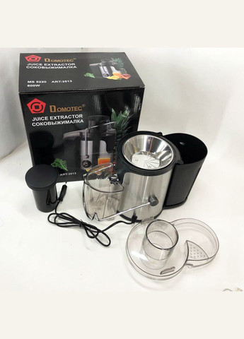 Електричний соковитискач MS-5220/3513 2 швидкості віджиму 600 W, соковитискач для моркви Domotec (364664442)