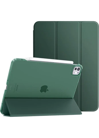 Чохол-книжка Tri Fold Hard для Apple iPad Pro 11" M4 2024 Dark Green BeCover (360428451)