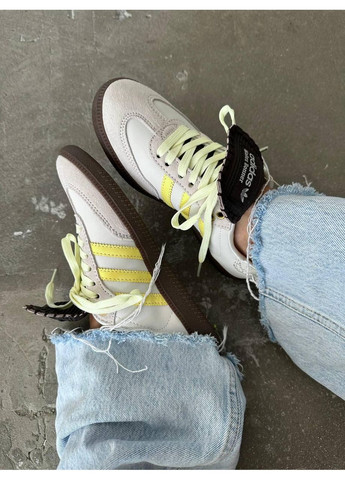КРОСІВКИ ЖІНОЧІ ADIDAS SAMBA X WALES BONNER YELLOW АДІДАС САМБА No Brand бежеві демісезони (367171111)