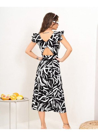 Черное повседневный платье 13996 l черный ISSA PLUS