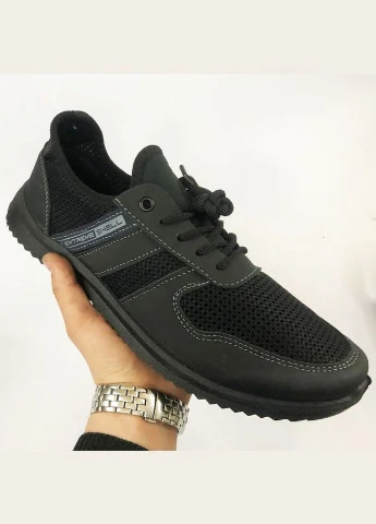 Черные летние мужские кроссовки из сетки Trend 45612