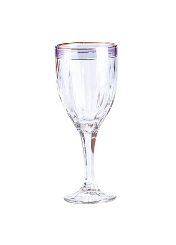 Набір келихів для шампанського 6 шт по 250 мл із золотою облямівкою HP549 TS Kitchen (370801842)