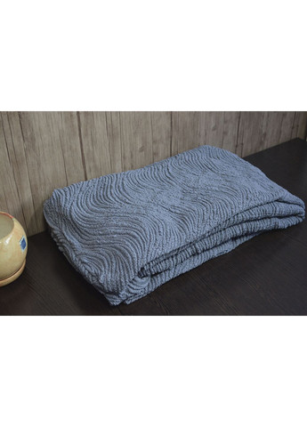 Чохол на тримісний диван універсальний натяжний жакардовий без рюш Туреччина Темно-сірий Kayra (366216895)