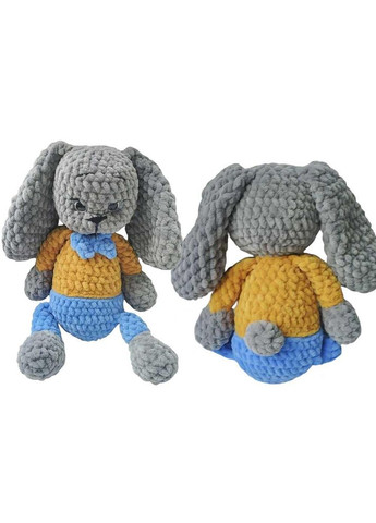 Іграшка зайчик в костюмі ручної роботи в’язаний гачком (OL-0005) No Brand (370718933)