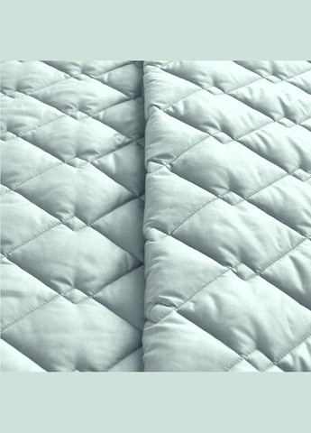 Двухстороннее покрывало Стиль Cube 210х240 см с антиаллергенным волокном, мята/св. серый (8-32405*006) IDEIA (311226029)