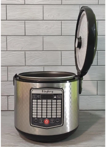 Мультиварка KB2001 Silver Steel с фритюрницей (5л, 45программ, тефлон) Kingberg (393553095)