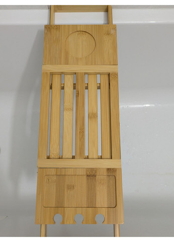 Полка для ванны раздвижная бамбуковая No Brand (362217113)