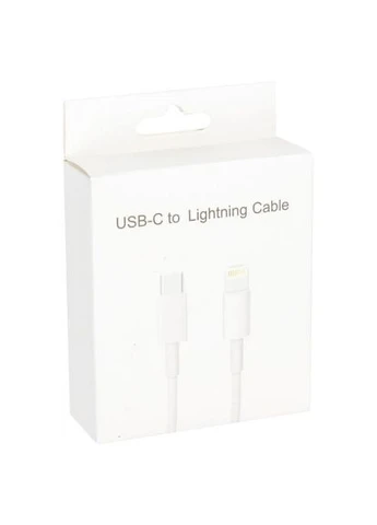 Дата кабель (CA913275) PowerPlant USB-C to Lightning 1.0m 12W (388713993)