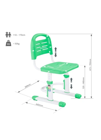Дитячий стілець SST3L Green FunDesk (348466782)