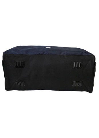 Сумка дорожня велика 80 л з довгим ремінем через плече та регулюванням розміром 819-2 чорна з синім Fashion (364220975)