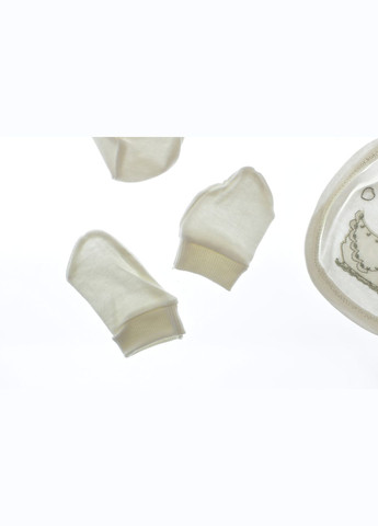 Білий демісезонний трикотажний комплект для новонародженого з лебедем молочний. 56 см (33094) BABYKROHA