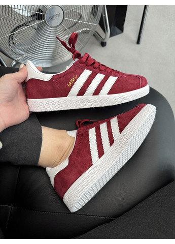 КРОССОВКИ ЖЕНСКИЕ ADIDAS GAZELLE RED ADI-0487 АДИДАС ГАЗЕЛЬ No Brand комбинированные демисезоны (368868752)