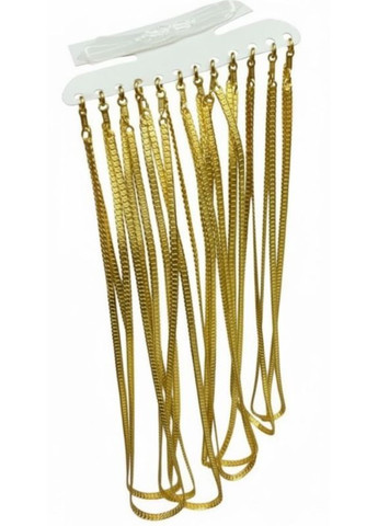 Стильная декоративная цепочка на шею под золото плетение Панцирное 43,5 см 3мм 1 шт (2104618908) No Brand (372466637)