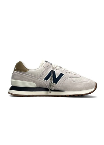 Кросівки жіночі New Balance Light Grey Navy No Brand 574 світло-сірі демісезони (341085703)