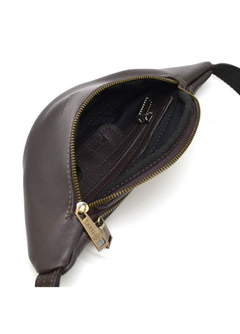 Сумка на пояс мужская кожаная бананка через плечо для телефона и для документов дорожняя средняя Коричневый 40635 TARWA (361660320)