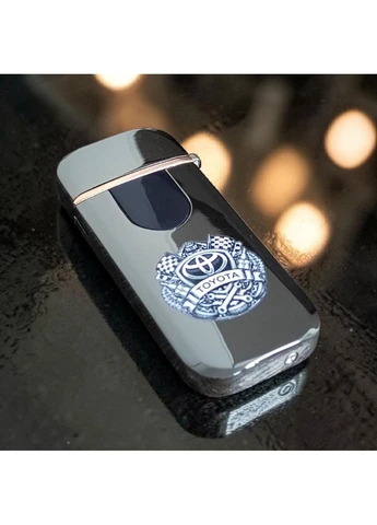 Преміальна електро запальничка із зображенням Toyota - USB спіральна безполум’яна в подарунковій коробці No Brand (397343502)