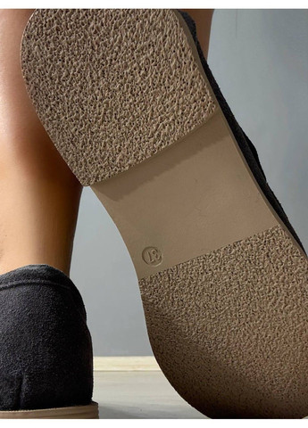 Hengji Туфлі жіночі 588-2 замшеві лофери сірі сірий з натуральна замша, китай — всесезон (355262166)