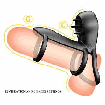 Насадка на член Vibrating Penis Sling Jammy Black Pretty Love (402299799)