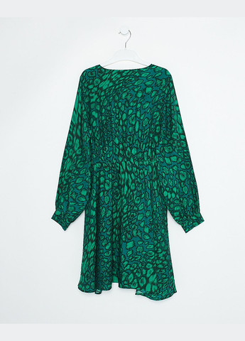 Зеленое платье демисезон,зеленый в узоры, Vero Moda