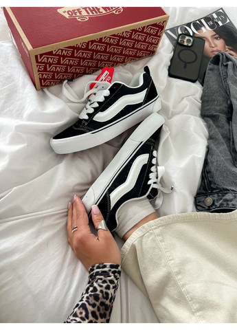Кросівки жіночі і чоловічі Vans Knu Skool black white | Кну Скул чорно-білі No Brand чорно-білі демісезони (349729036)