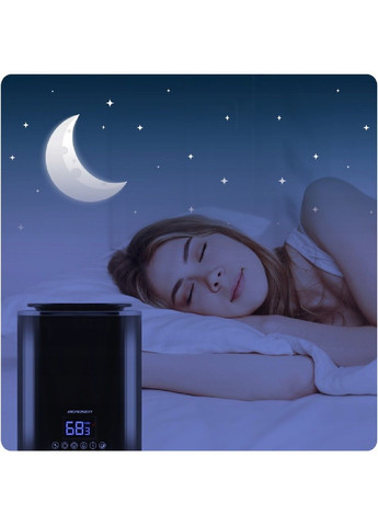 Ультразвуковой увлажнитель воздуха с функцией ионизации ароматерапии дисплеем гиростатом гигрометром 25 Вт (478715-Prob) Unbranded (309146807)