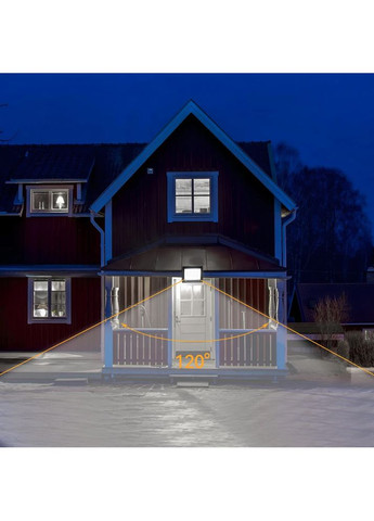 Вуличний прожектор з датчиком руху (50W, 4000Lm, 6500K) ZB-PGGY-50W / Вуличний ліхтар світлодіодний Ritar (371372201)