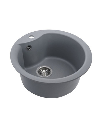 Гранитная мойка для кухни 480 TURAS матовая Серый металлик Valeso (336938289)