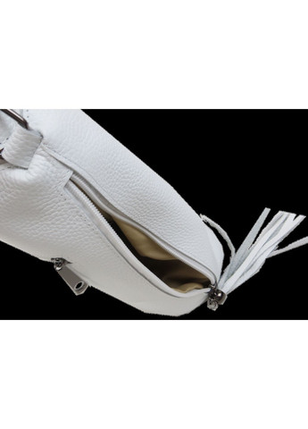 Женская сумка из натуральной кожи на плечо белая Borsacomoda (360893813)