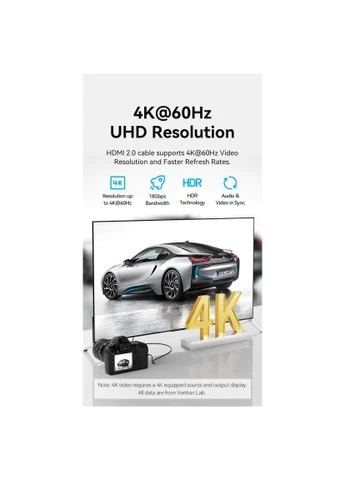 Оригинал! Кабель HDMI M - Micro M, 3.0 м, V2.0 4K 60Гц 18Gbps HDR Dolby Vention (399788318)