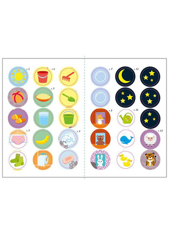 Книга з наклейками Малюк Киць-Киць "Мій день" 1841002, 12 сторінок Ranok Creative (322433704)