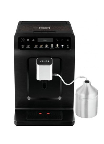 Кофемашина Evidence Plus Titanium, 2,3л, зерно, автомат.капуч, ОLED диспл, аторец.19, черный Krups (314780944)