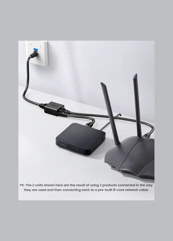 Разветвитель витой пары сплиттер CM210 RJ45 1 шт Ugreen (341324916)