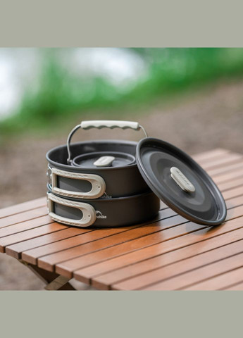 Набор посуды (2 кастрюли, чайник, сковорода) CNK2450CF010, алюминий Naturehike (353504693)