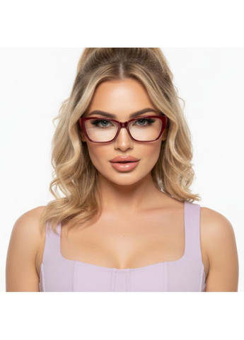 Очки для зрения женские – пластиковая оправа с широкими дужками. Код: 7038 C2 Vizzini (365832926)