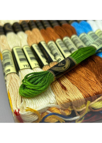 (100шт по 8м) набор мулине (нити для вышивки) - микс Plus-plus (352744467)