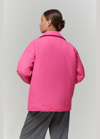 Рожева демісезонна куртка оверсайз молочний 570 Papaya