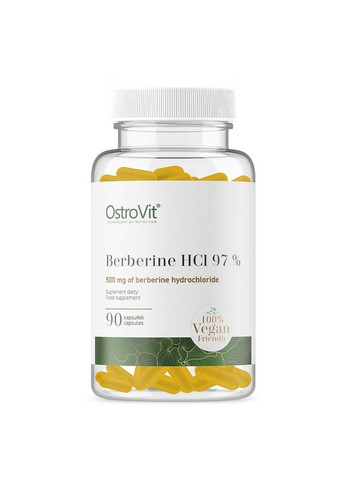 Натуральна добавка Vege Berberine HCL, 90 капсул Ostrovit (293479204)