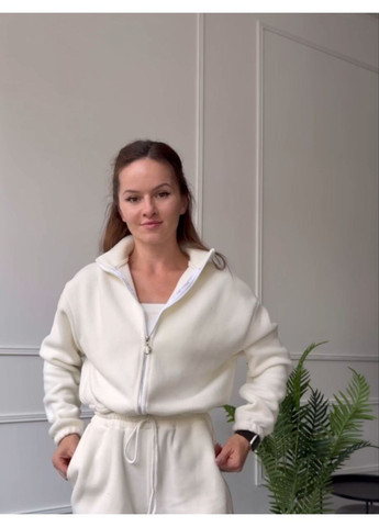 Комбинезон зимний флисовый popluzhnaya комбинезон-брюки молочный повседневный флис