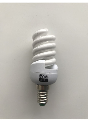 Енергозберігаюча лампа ECO LIGHT 9W 9Вт E14 5500К біле холодне яскраве світло Ecolight (369369533)