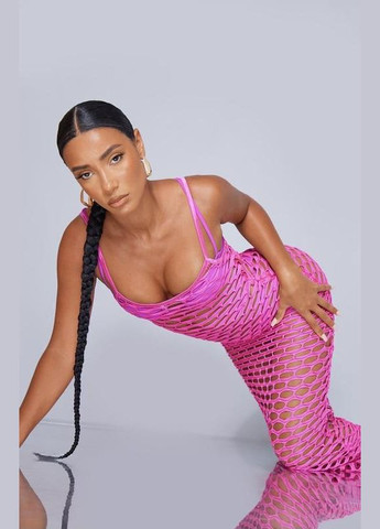Розовое платье пляжная сетка PrettyLittleThing