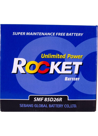 Автомобильный аккумулятор Japan 6СТ-80Ah Аз 670A (CCA) SMF 85D26R Rocket (349807198)