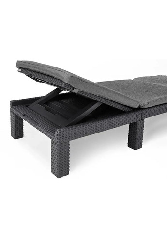 Шезлонг раскладной пластиковый с подушками Allibert Daytona (17211632) Keter (367982802)