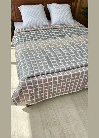 Плед муслиновый на кровать 230х200 Кофейный (П4К-M-muslin02-01) No Brand (306633527)