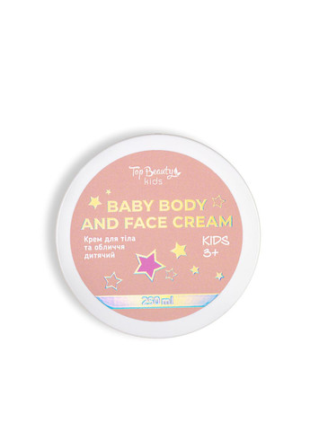 Top Beauty Зволожуючий крем для тіла та обличчя Baby Body & Face Cream для дітей від 3+ років 250 мл — Крем, Україна (355313368)